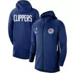 nike veste zipper hoodie nba la clippers royal authentic